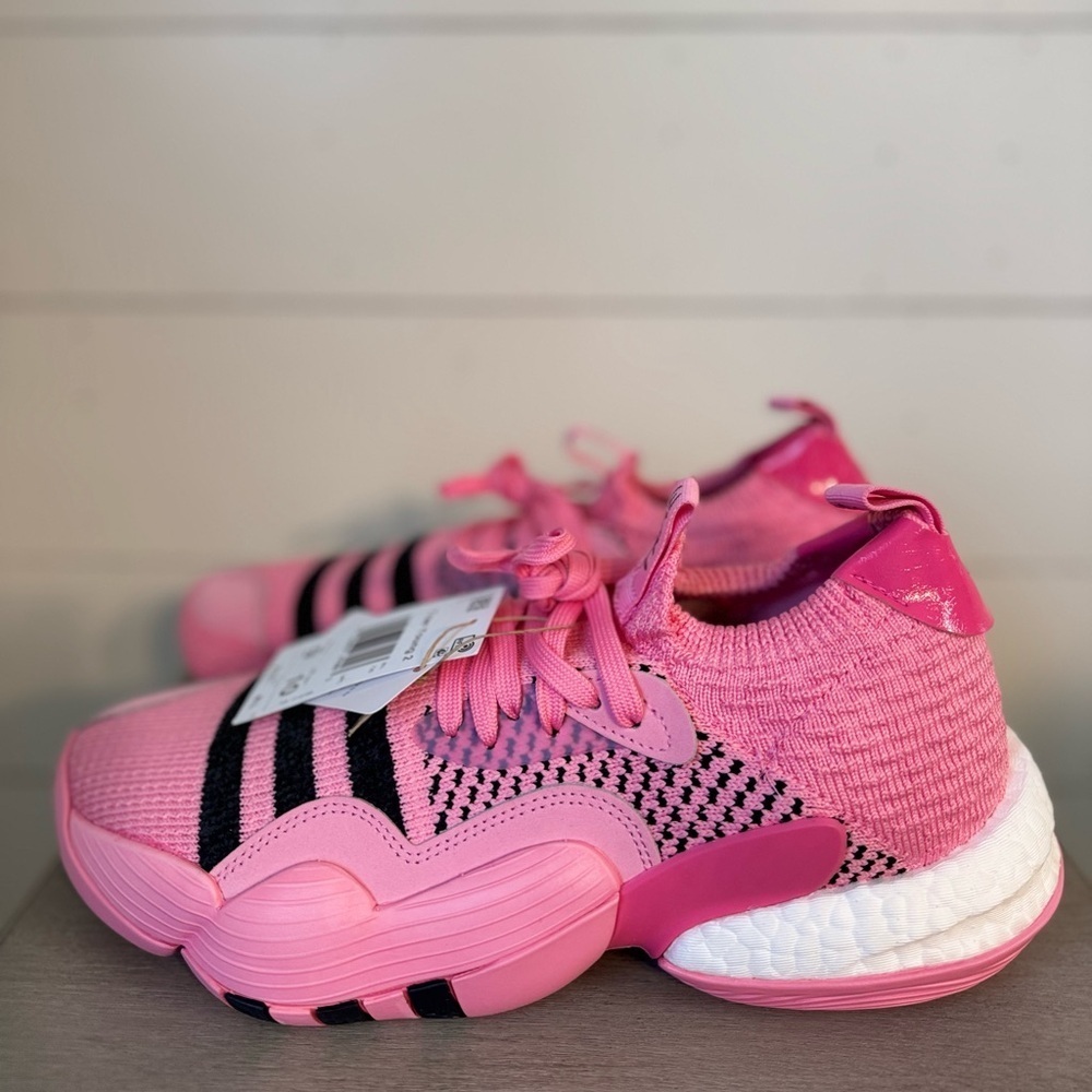 Adidas Trae Young 2 Men Basketball Shoes Bliss Pink Black US Men 9 Women 10